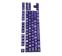 Vdaxvme 127Key Keycap Key Completes Set of Lavender Themed Dye Sublimation Keycaps for Mechanical Keyboards