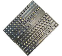 Vdaxvme 130PCS Dye Subbed Keycaps Black Keycap Set for Mechancial Keyboard Switches Keycaps Replacement