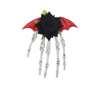 Vdaxvme 1pc Halloween Party Hair Clip Skull Hand Designs Plastic Structure for Comfortable Dance Performances and Creative Look Unique Halloween Party Accessory