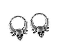 Vdaxvme 2 Pack Stylish Septum Rings Hoop Nose Jewellery Body Jewellery Cartilage Earrings Piercing Suitable for Nose and Ear Fashion Body, one size, As described, As described
