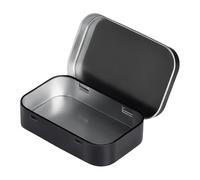 Vdaxvme 2 Pieces Retro Styles Iron Storage Boxes Inverted Open Lid Decoration Household Organisers Boxes Rustproof Tin Plate Storage Case
