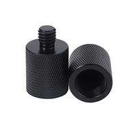 Vdaxvme 2 Pieces Solid Metal 5/8 to 3/8 Adapter Screws Microphone Mount Conversion Level 35mm Height Microphone Tripod Screws