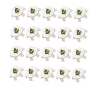 [Vdaxvme] 20pcs Nonslip Golf Shoes Pin Screw Type Nail Golf Spikes Replacement Stud Fast Twist Turn Non Slip Spike Pin Fast Twist Turn, white, L~XL A
