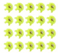 [Vdaxvme] 20pcs Nonslip Golf Shoes Pin Screw Type Nail Golf Spikes Replacement Stud Fast Twist Turn Non Slip Spike Pin Fast Twist Turn, green, L~XL A