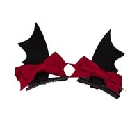 Vdaxvme 2Pcs Funny Bat Wing Hairpin Hair Barrette Hair Bow Headpieces Halloween Hair Clip Barrette Headwear Hair Accessories