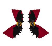 Vdaxvme 2Pcs Funny Bat Wing Hairpin Hair Barrette Hair Bow Headpieces Halloween Hair Clip Barrette Headwear Hair Accessories