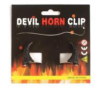 Vdaxvme 2Pcs Funny Devil Horn Hairpin Hair Barrette Hair Bow Headpieces Halloween Hair Clip Barrette Headwear Hair Accessories