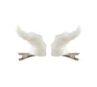 Vdaxvme 2PCS Goth Devil Horn Shape Hair Clip Halloween Party Hairpin for Woman Girls Taking Photo Braids Role Play Hairpin