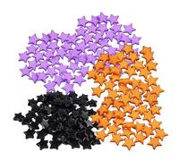 Vdaxvme 300 Pieces Star Shaped Acrylic Beads with Halloween Theme, Accessories for Jewellery Making, Necklaces and Bracelet Components, Beads for Bracelets and Necklaces, 9mm, As described
