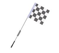Vdaxvme 30cm Simulation Antennas with Flags Enhancing Realistic Decors for Remote Control Climbing Car Modification Accessories Model Car Decoration