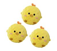 Vdaxvme 3PCS Plush Dog Toy Squeaky Spiky Ball Chew Resistant Plush Ball Toy for Training and Mental Stimulation Lovely Dog Chew