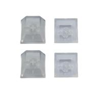 Vdaxvme 4 Pieces Clear Profile Height Keycaps Keyboard Covers for Switches Mechanical Backlit Covers Smooth Typing Experience