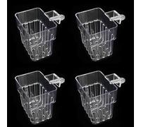Vdaxvme 4pcs Hydroponic Planting Basket Water Plant Grass Container Hydroponic Cups For Fish Tanks Water Tanks Plant Holders