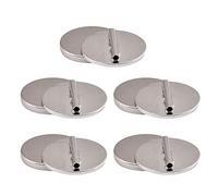 [Vdaxvme] 5 Pcs Multi-Purpose Magnetic Brooch Pin Converter Name Badge Magnet Clasp Fastener Magnetic Metal Pin Brooch Converter