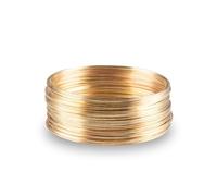 Vdaxvme 50 Loops Memory Steel Wire for DIY Bead Bracelets, Earrings, Jewellery Making, Accessories, Bangles, Necklaces, Jewellery Wire for Jewellery Making