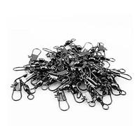 Vdaxvme 50pcs Stainless Steel Swivels Fishing Lure Connector Accessories