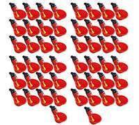 Vdaxvme 50Pieces Auto Chicken Drinker Cup Small Poultry Water Cups Chicken Waterer Feeder Bowl Automatic Filling
