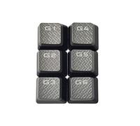 Vdaxvme 6 Keys G1 / 2/3 / 4/5 / 6 Non-Slip Texture Keycaps ABS Keycaps with Backlight for Mechanical Keyboard Penalty K95 ABS Keycap with Backlight