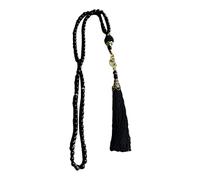 Vdaxvme 6mm Mohammed Rosary Tasbih Prayer Beads 99 Beads Pearls Charm Misbaha Necklace Prayer Bead for Men Women Rosary for Men Women String