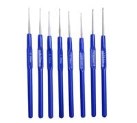 Vdaxvme 8 / 10PCS Crochet Hook Set for Hand, Ergonomic Handles, 0.6mm-2.0mm Crochet Needle for Lacework, Craft Suitable for All Knitting Enthusiasts