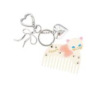 Vdaxvme Acetate Animal Keychain With Removable Heart Bowknot Alloy Charm Purse Decoration Women Girls Keychain Pendant