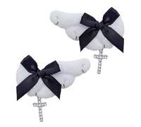 Vdaxvme Angel Wing Hair Clips, Cartoon Hair Clips Cute Hairgrip Hair Barrettes Plush Non Slip Hair Clamps Barrettes