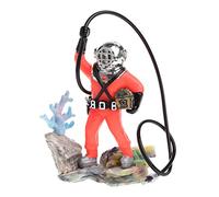 Vdaxvme Aquarium Diver Decoration Resin Treasure Hunter Bright Color Small Accessories Suitable for All Kinds of Fish Tanks