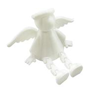 Vdaxvme Articulated Angel Figure Adjustable Folding Legs Desktop Statue for Christmas Home Office Gift Shelf Display Adjustable Angel Display Model