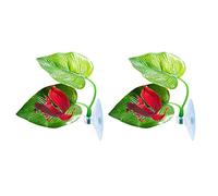 Vdaxvme Betta Bed Double Pad Hammock for Fish Plastic Comfortable and Safe Resting Place Leaf Pad