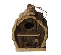 Vdaxvme Bird Nest Cage Parrot Cage Toy Nest Birdhouse Pet Cottage Hideouts Craft Toy for Small Size Birds Cage