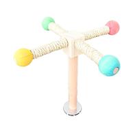 Vdaxvme Bird Perch Nature Molar Stand for Parrots Conure Supplies Budgies Grinding Scratchers for Small Parrots