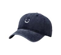 Vdaxvme Contemporary Embroidery Embroidered Cotton Cap Adjustable Fit Unisex Design Fashion Hait for Sports and Daily Use Outdoor Activity Baseball Hat Navy Blue