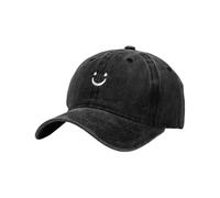 Vdaxvme Contemporary Embroidery Embroidered Cotton Cap Adjustable Fit Unisex Design Fashion Hait for Sports and Daily Use Outdoor Activity Baseball Hat Black