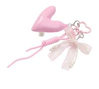 Vdaxvme Contemporary Heart Bows Bag Charm Pendant Bag Embellishment that Provides Elegance and Durability for the Daily Coming to Work or Events Elegant Woven Strap, b