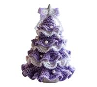 Vdaxvme Crocheted Christmas Tree Decoration with Instructions Hook and Yarn Handmade for Children and Adults Crochet Christmas Decoration
