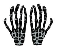 Vdaxvme Dark Skeleton Hand Barrettes Halloween Cosplay Masquerade Headwear Accessories Gothic Claw Hair Clip Photo Props