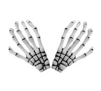 Vdaxvme Dark Skeleton Hand Barrettes Halloween Cosplay Masquerade Headwear Accessories Gothic Claw Hair Clip Photo Props
