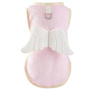 Vdaxvme Dog Furry Plain Furry Vest for Small to Large Dogs Soft Solid Color Apparel Cartoon Wing Pullover Spring