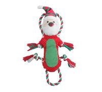 Vdaxvme Dog Squeak Toy for Pet Dogs Soundable Plush Toy Dog Chewing Toy Christmas Dog Rope Toy BiteResistant Puppy Teething Toy