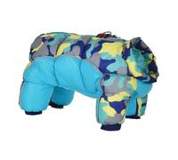 Vdaxvme Dog Winter Clothes Warm Cotton Camouflage Jackets with TractionHook Puppy Jumpsuits Skiing Hiking Thick Pet Clothing