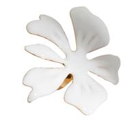 Vdaxvme Elegant Big Flower Shaped Rings Adjustable Open for Women Exaggerated Jewelry for Weddings