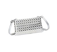 [Vdaxvme] Elegant Dotted Scattered Shoulder Wallet for Women Practical PU Leather Crossbody Bag Suitable for Various Occasions Party Date Bag, white
