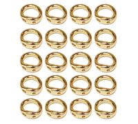 Vdaxvme Elegant Double Hole Linking Circles Sophisticated Craft Rings Plug Rings with Two Holes for Jewellery Assembly High Quality Craftsmanship, one size, As described