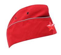 Vdaxvme Elegant Star Domed Hat For Lady Fashion Stage Sailors Hat Photo Girl Uniform Dome Sailors For Women Costume Captain Party Costume