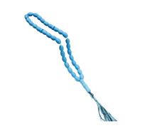 Vdaxvme Elliptical Muslim Prayer Beads Bracelet Set of 33 with Smooth End for Personalised Jewellery Creations Jewellery Beads for Bracelets