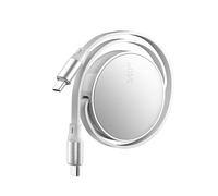 Vdaxvme End USB C Retractable Cable 240W Fast Charging 480Mbps Transfer Build in EMarker Chip Adjustable Length USB Type to Fast Charging