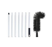 Vdaxvme Expandable Roof Drain Maintenances Tool Kits With 7 Section Extension Rod Cleaning Brush For Ground To Rooftops Debris Telescopic Handle Gutter Cleaner