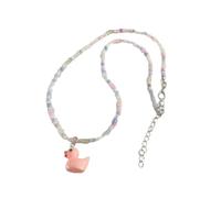 Vdaxvme Exquisite Duck Neck Shoes in Vibrant Colours, Multi Colour, Bohemian Pearl Necklaces, Gift for Fashionable Forward People, Beads, Neck Shows, one size, As described, As described