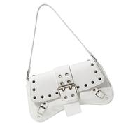 [Vdaxvme] Fashion Underarm Bag PU Leather Stud Handbag Arm Pit Purse Shoulder Bag Working Day and Shopping Trip Retro Evening Purse