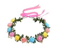 Vdaxvme Flower Headbands Women Bride Flower Crown For Wedding Party Supply Floral Garlands Crown Hair Wreath Floral Headbands